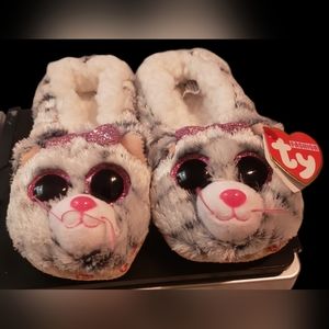 Beanie Boo's Fashion Slipper Socks Kiki The Cat Child's USA (11-13)  New Soft